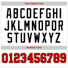 Load image into Gallery viewer, Custom White Red-Black Authentic Baseball Jersey