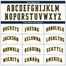 Load image into Gallery viewer, Custom White Navy-Gold Performance T-Shirt