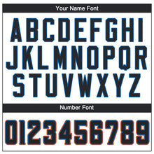 Load image into Gallery viewer, Custom White Black-Powder Blue Performance T-Shirt