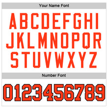 Load image into Gallery viewer, Custom White Orange-Black Authentic Throwback Rib-Knit Baseball Jersey Shirt