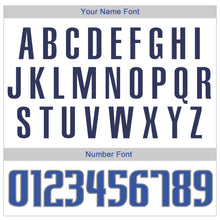 Load image into Gallery viewer, Custom White Blue-Navy Authentic Throwback Rib-Knit Baseball Jersey Shirt