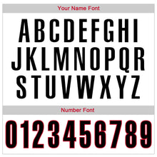 Load image into Gallery viewer, Custom White Black-Red Authentic Throwback Rib-Knit Baseball Jersey Shirt