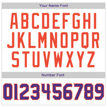 Load image into Gallery viewer, Custom White Purple-Orange Authentic Throwback Rib-Knit Baseball Jersey Shirt