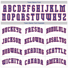 Load image into Gallery viewer, Custom White Royal-Red Authentic Throwback Rib-Knit Baseball Jersey Shirt