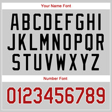 Load image into Gallery viewer, Custom White Red Strip Red-Black Authentic Baseball Jersey