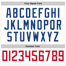 Load image into Gallery viewer, Custom White Red-Royal Authentic Baseball Jersey