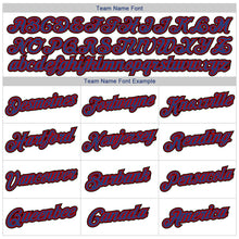 Load image into Gallery viewer, Custom White Royal-Red Authentic Baseball Jersey