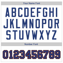 Load image into Gallery viewer, Custom White Royal-Red Authentic Baseball Jersey