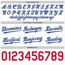 Load image into Gallery viewer, Custom White Royal-Red Authentic Throwback Basketball Shorts