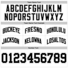 Load image into Gallery viewer, Custom White Black-Silver Gray Authentic Throwback Basketball Shorts