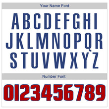 Load image into Gallery viewer, Custom White Red-Royal Authentic Throwback Basketball Jersey