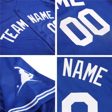 Load image into Gallery viewer, Custom Royal White-Light Blue Authentic Baseball Jersey
