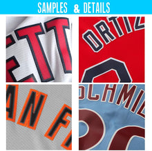 Load image into Gallery viewer, Custom Navy Gray-White Fade Baseball Jersey
