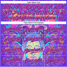 Load image into Gallery viewer, Custom 3D Pattern Design Sitting Buddha Over Colorful Neon Background Psychedelic Mushroom Composition Authentic Baseball Jersey
