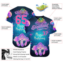 Load image into Gallery viewer, Custom 3D Pattern Design Magic Mushrooms Over Sacred Geometry Psychedelic Hallucination Authentic Baseball Jersey
