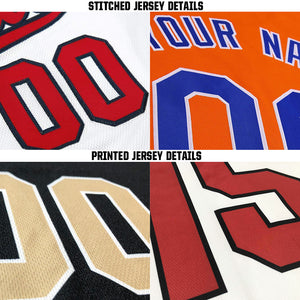 Custom Royal Red-Gray Fade Baseball Jersey