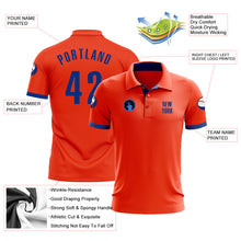 Load image into Gallery viewer, Custom Orange Royal Performance Golf Polo Shirt
