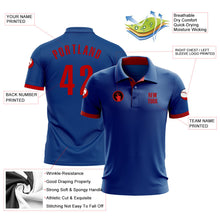 Load image into Gallery viewer, Custom Royal Red Performance Golf Polo Shirt
