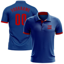 Load image into Gallery viewer, Custom Royal Red Performance Golf Polo Shirt
