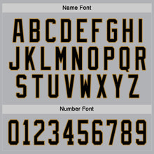 Load image into Gallery viewer, Custom Gray Black-Old Gold Hockey Jersey
