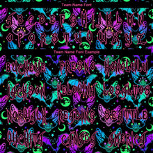 Load image into Gallery viewer, Custom 3D Pattern Bright Multicolored Halloween Bats Long Sleeve Performance T-Shirt
