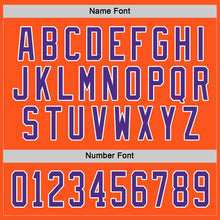 Load image into Gallery viewer, Custom Orange Purple-White Hockey Jersey
