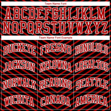 Load image into Gallery viewer, Custom Red Red-Black Round Neck Sublimation Basketball Suit Jersey
