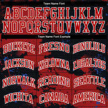 Load image into Gallery viewer, Custom Red Black-White Round Neck Sublimation Basketball Suit Jersey
