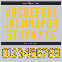 Load image into Gallery viewer, Custom Silver Gray Gold-Black Authentic Throwback Basketball Jersey
