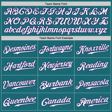 Load image into Gallery viewer, Custom Aqua Purple-White Authentic Baseball Jersey
