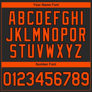 Custom Black Orange Authentic Baseball Jersey