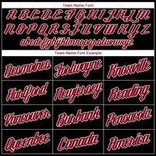Load image into Gallery viewer, Custom Stitched Black Crimson-Cream Sports Pullover Sweatshirt Hoodie
