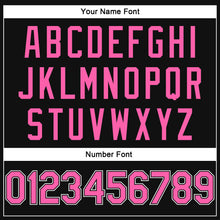 Load image into Gallery viewer, Custom Stitched Black Pink-White Sports Pullover Sweatshirt Hoodie
