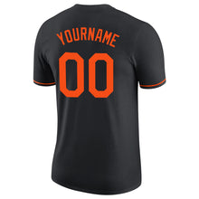 Load image into Gallery viewer, Custom Black Orange Performance T-Shirt
