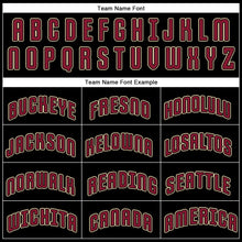 Load image into Gallery viewer, Custom Black Crimson-Khaki Performance T-Shirt
