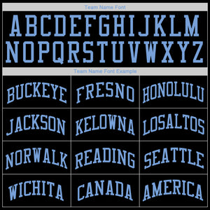 Custom Black Red-Light Blue Authentic Throwback Rib-Knit Baseball Jersey Shirt