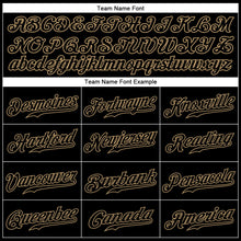 Load image into Gallery viewer, Custom Black Black-Old Gold Sports Pants
