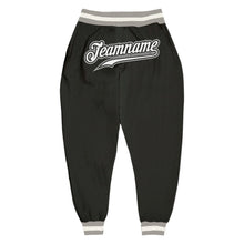 Load image into Gallery viewer, Custom Black White-Gray Sports Pants

