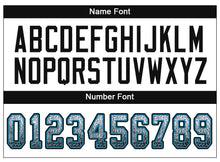 Load image into Gallery viewer, Custom White Black-Panther Blue Mesh Drift Fashion Football Jersey
