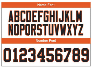 Custom Lights Out Black Orange-Navy Football Jersey
