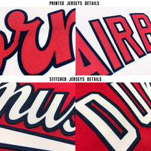 Load image into Gallery viewer, Custom Red White-Black Fade Baseball Jersey
