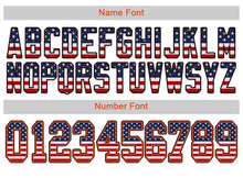 Load image into Gallery viewer, Custom White Brown-Orange USA Flag Fashion Football Jersey
