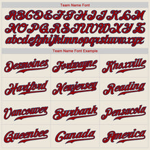 Load image into Gallery viewer, Custom Cream Red-Navy Authentic Baseball Jersey
