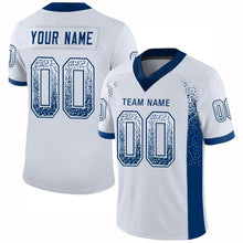 Load image into Gallery viewer, Custom White Royal Mesh Drift Fashion Football Jersey
