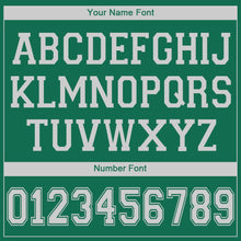 Load image into Gallery viewer, Custom Kelly Green White V-Neck Basketball Jersey
