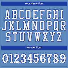 Load image into Gallery viewer, Custom Light Blue White-Royal Authentic Baseball Jersey
