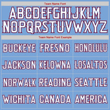 Load image into Gallery viewer, Custom Light Blue White-Red Authentic American Flag Fashion Baseball Jersey
