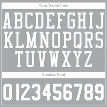 Load image into Gallery viewer, Custom Silver Gray White Round Neck Basketball Jersey
