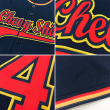 Load image into Gallery viewer, Custom Navy Gray-Aqua Authentic Baseball Jersey
