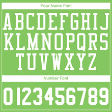 Load image into Gallery viewer, Custom Neon Green White Round Neck Suit Basketball Jersey
